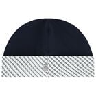 Baby Boys Blue & White Logo Hat, 2, hi-res