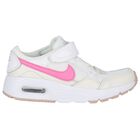 Girls White & Pink Nike Air Max Trainers, 2, hi-res