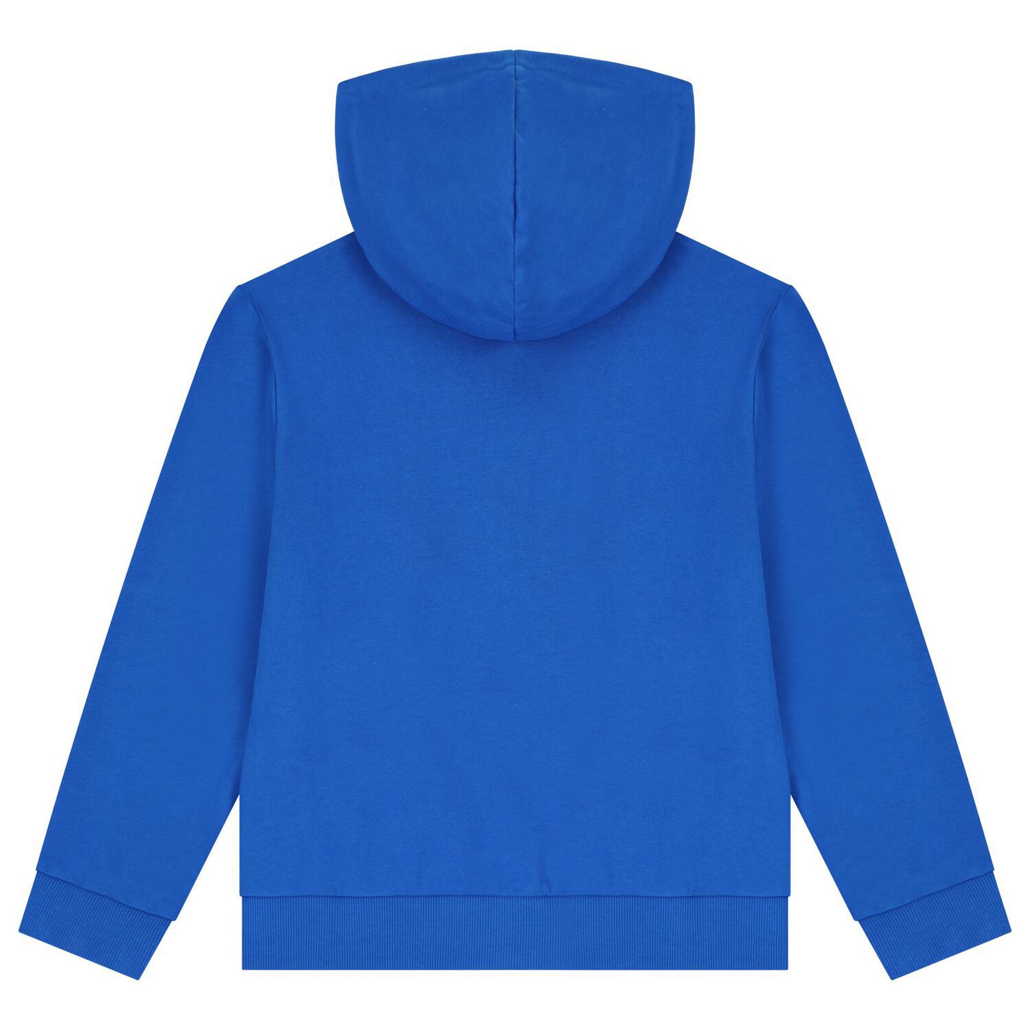 Boys Blue Logo Hooded Zip Up Top, 1, hi-res image number null
