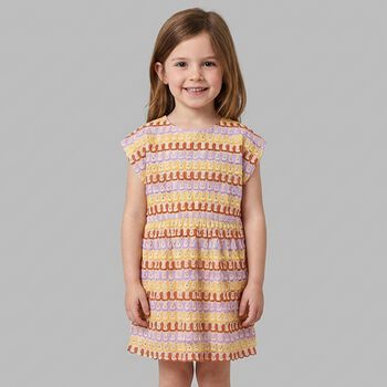 Girls Multi-Coloured Knitted Dress