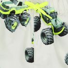 Boys Ivory Monster Truck Swim Shorts, 1, hi-res