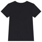 Boys Black Logo T-Shirt, 2, hi-res