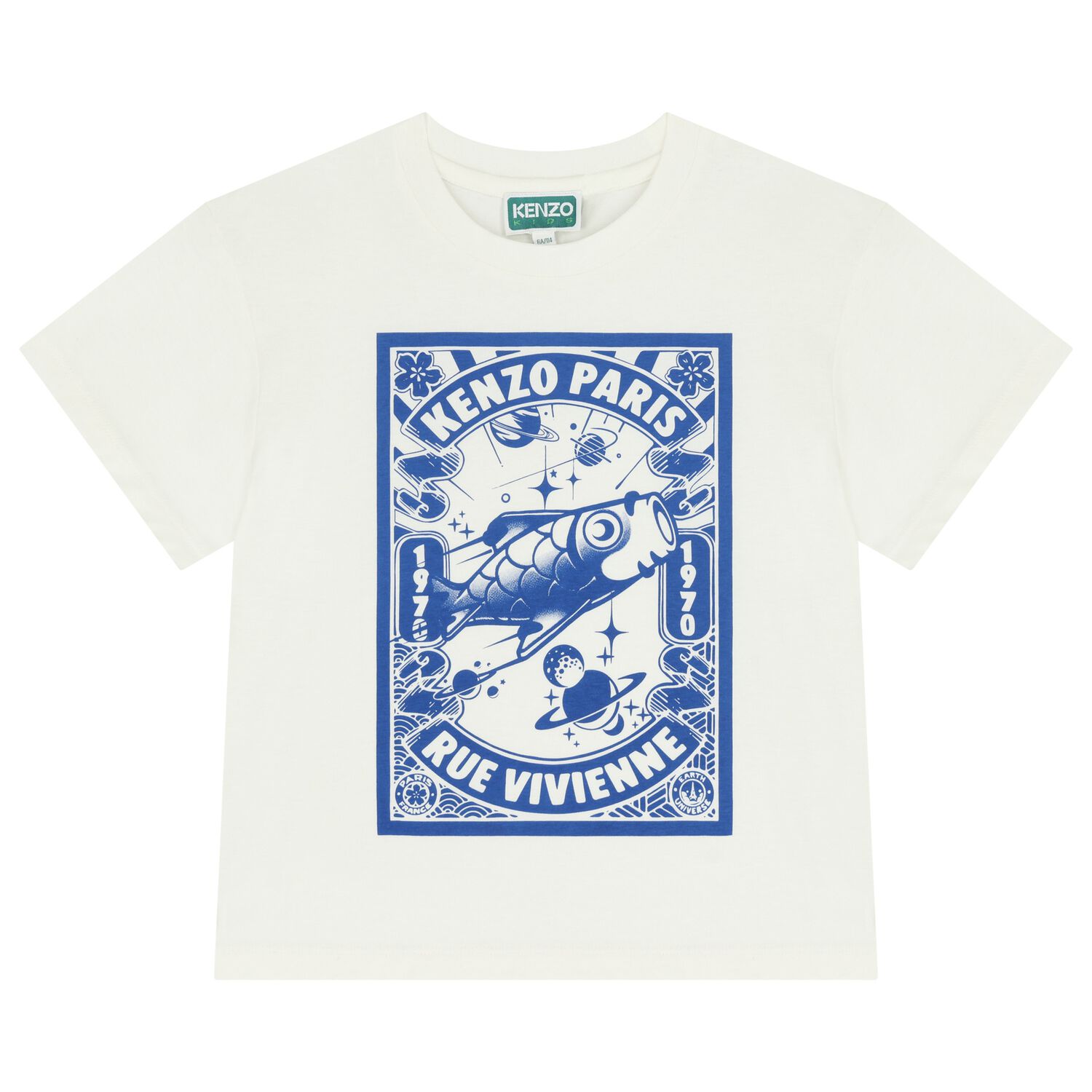 Boys White Logo T-Shirt, 1, hi-res