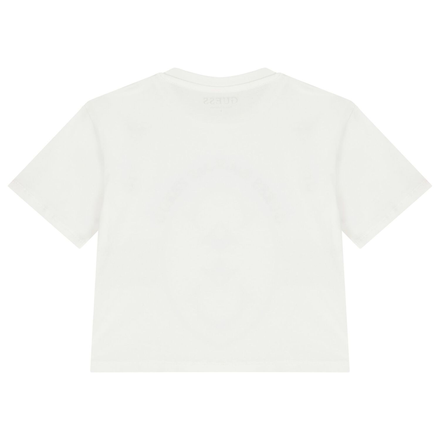 Girls White Embellished Logo T-Shirt, 1, hi-res