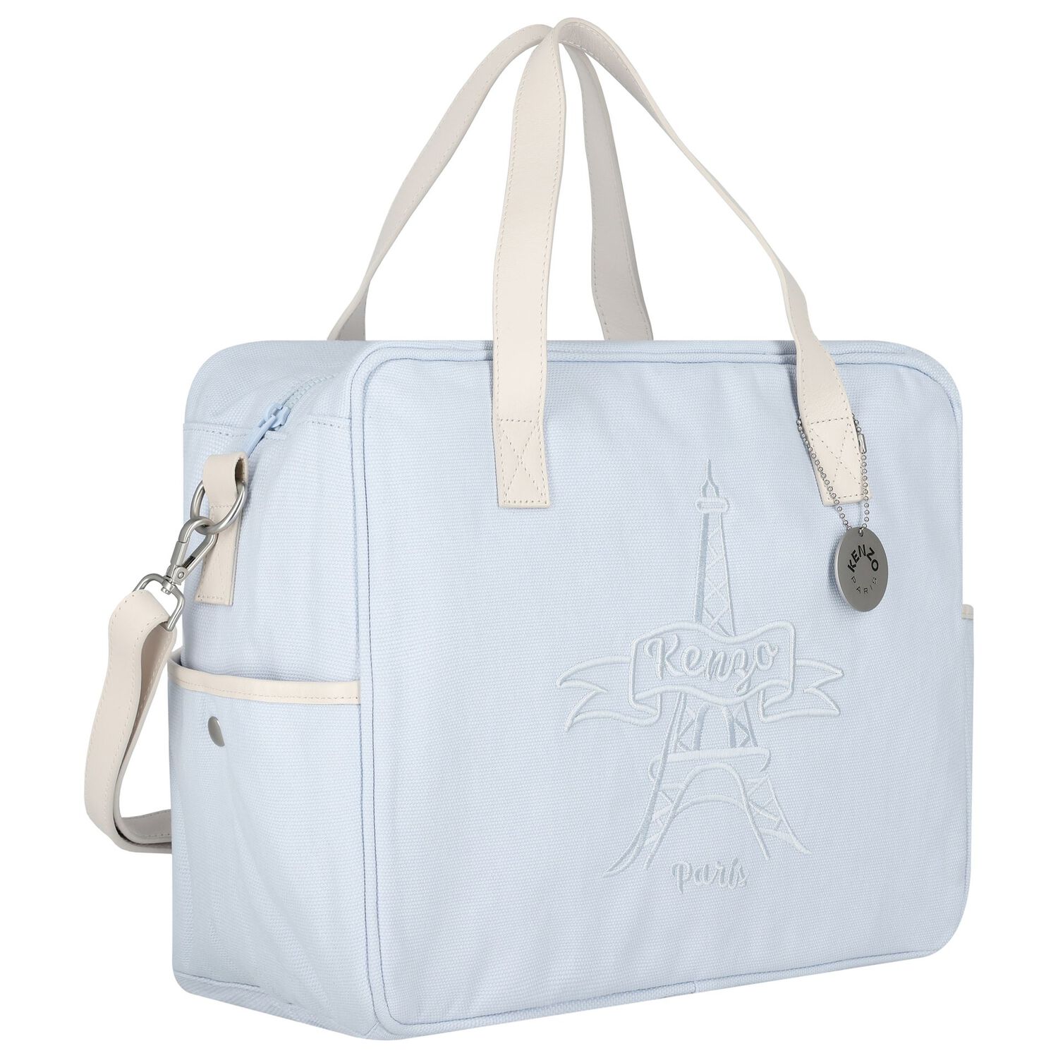 Blue Logo Eiffel Tower Baby Changing Bag, 2, hi-res