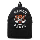 Black Tiger Logo Backpack, 1, hi-res