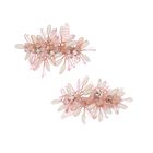 Girls Pink Lily Rose Hair Clip, 2, hi-res