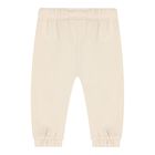 Baby Girls Beige Logo Tracksuit, 1, hi-res