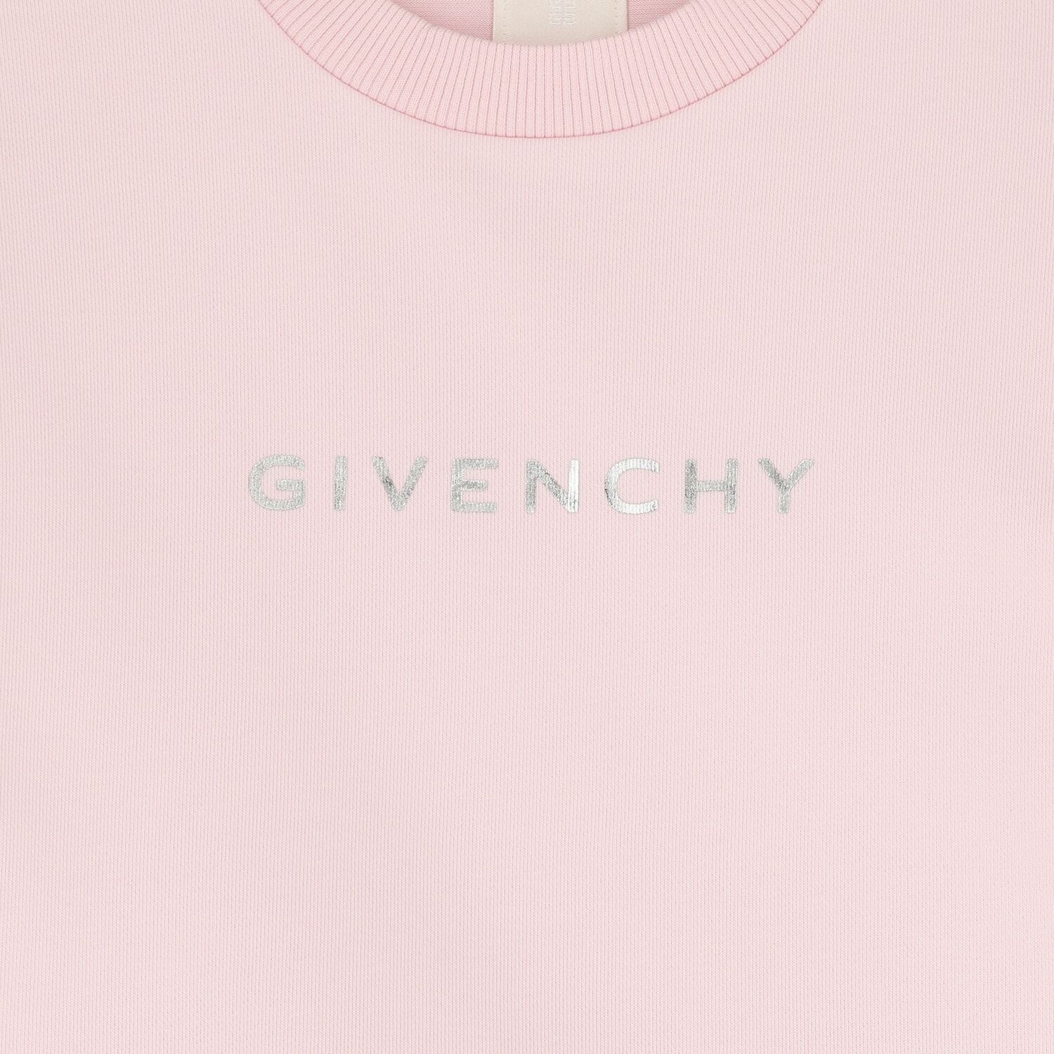 Girls Pink Logo Dress, 2, hi-res image number null