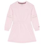 Girls Pink Logo Dress, 2, hi-res