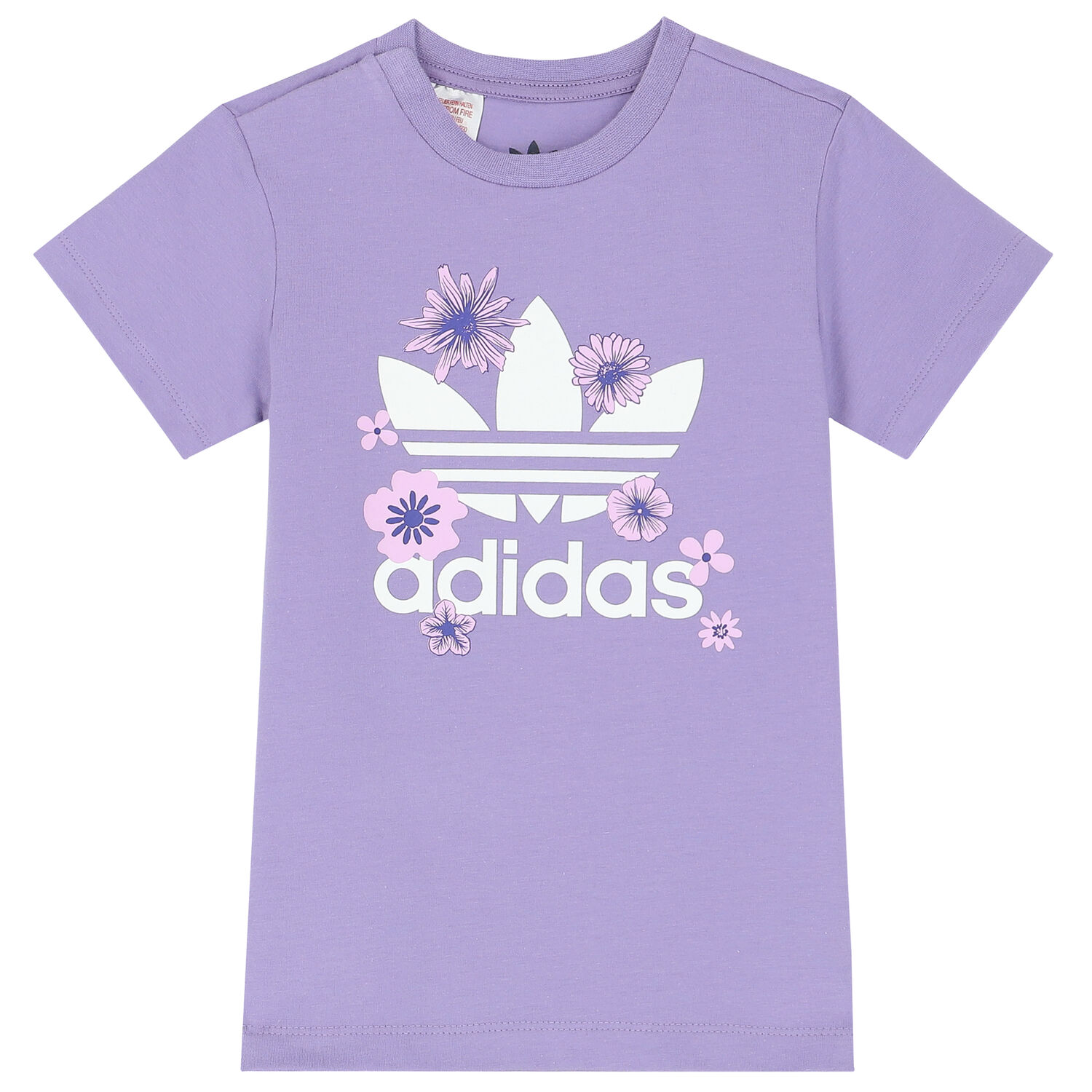 Baby Girls Purple Floral Logo Leggings Set, 1, hi-res