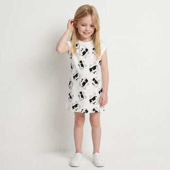 Girls White Choupette Dress