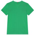 Boys Green Logo T-Shirts, 1, hi-res