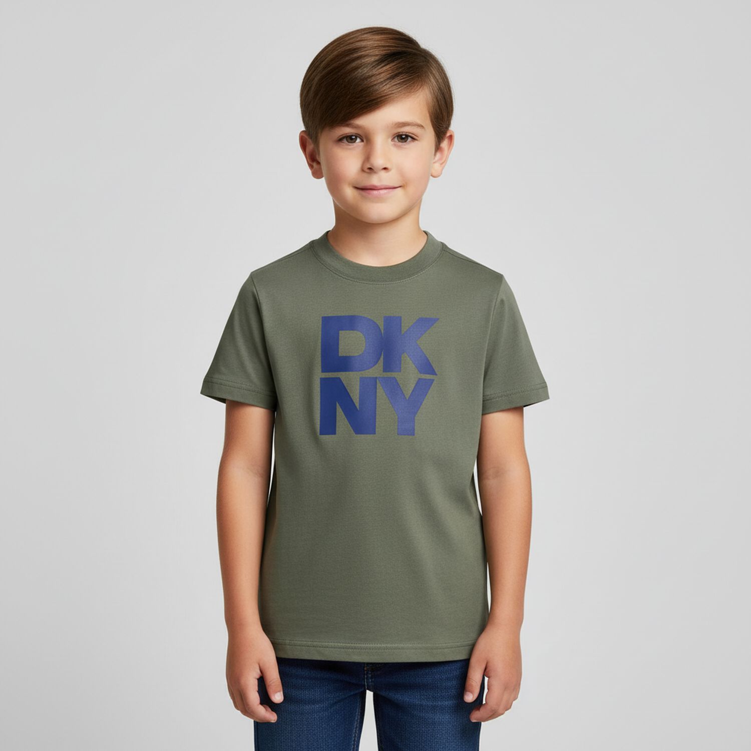 Boys Green Logo T-Shirt, 2, hi-res