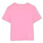 Girls Pink Choupette Logo T-Shirt, 1, hi-res