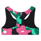 Girls Black Logo Bralette, 1, hi-res