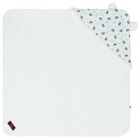 Baby Boys White & Blue Logo Babygrow Set, 1, hi-res