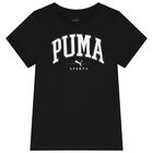 Boys Black Logo T-Shirt, 1, hi-res