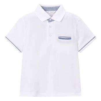 Boys White Polo Shirt