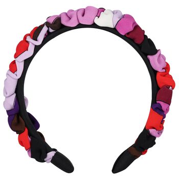 Girls Multi-Coloured Ruffled Orchidee Headband