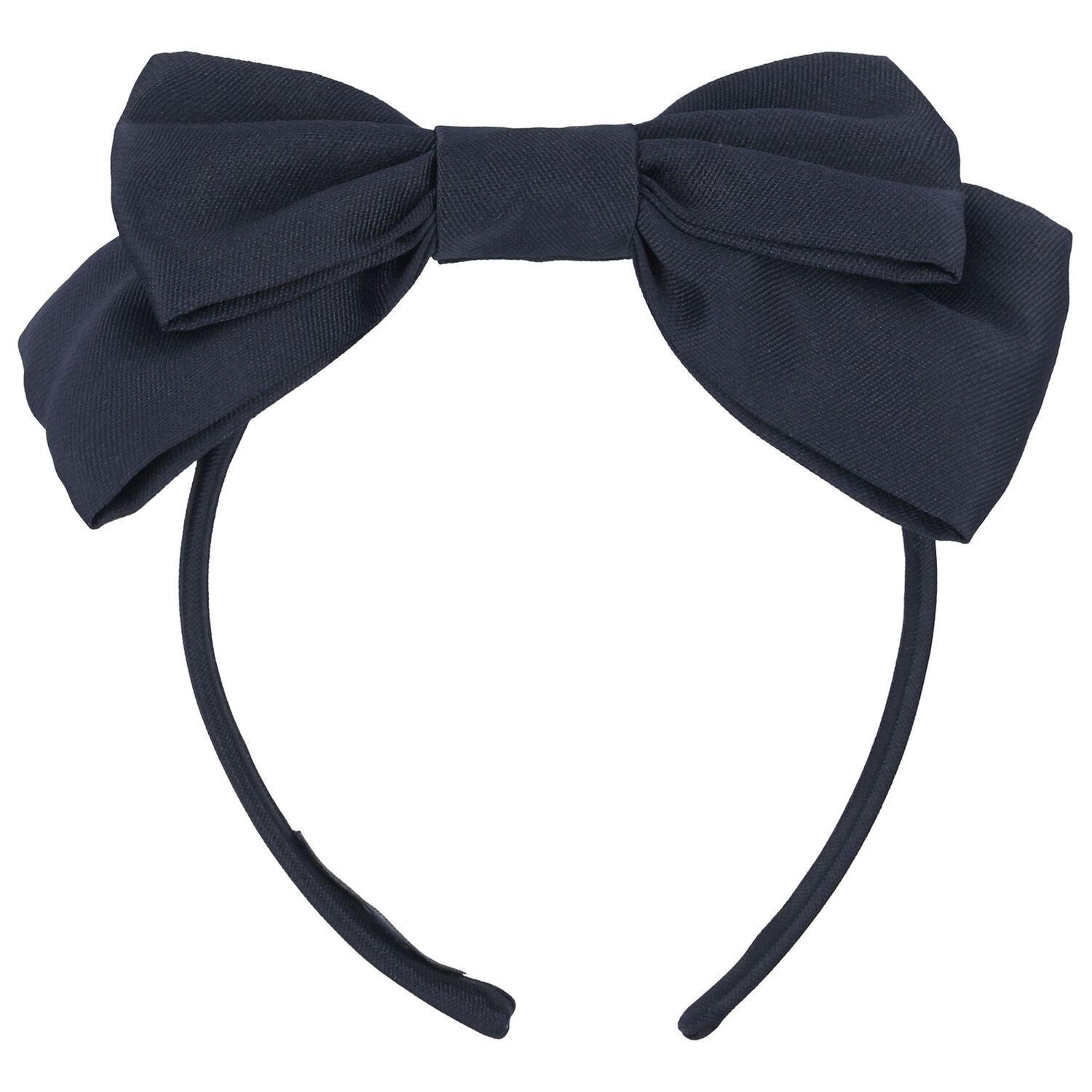 Girls Navy Blue Bow Headband, 2, hi-res image number null