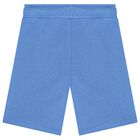 Boys Blue Logo Shorts, 4, hi-res