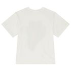 Girls Ivory Logo T-Shirt, 1, hi-res
