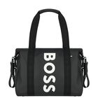 Black Logo Baby Changing Bag, 1, hi-res