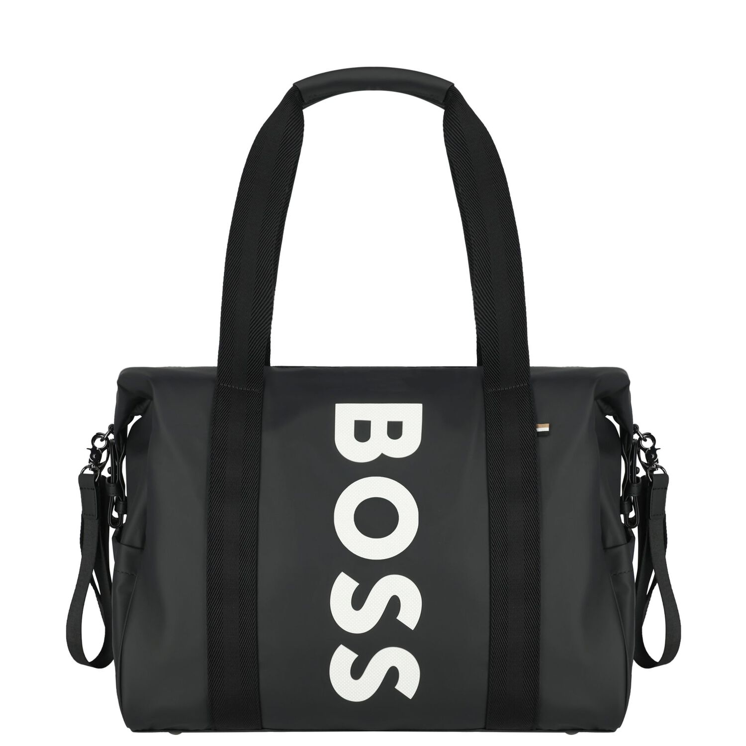 Black Logo Baby Changing Bag, 1, hi-res