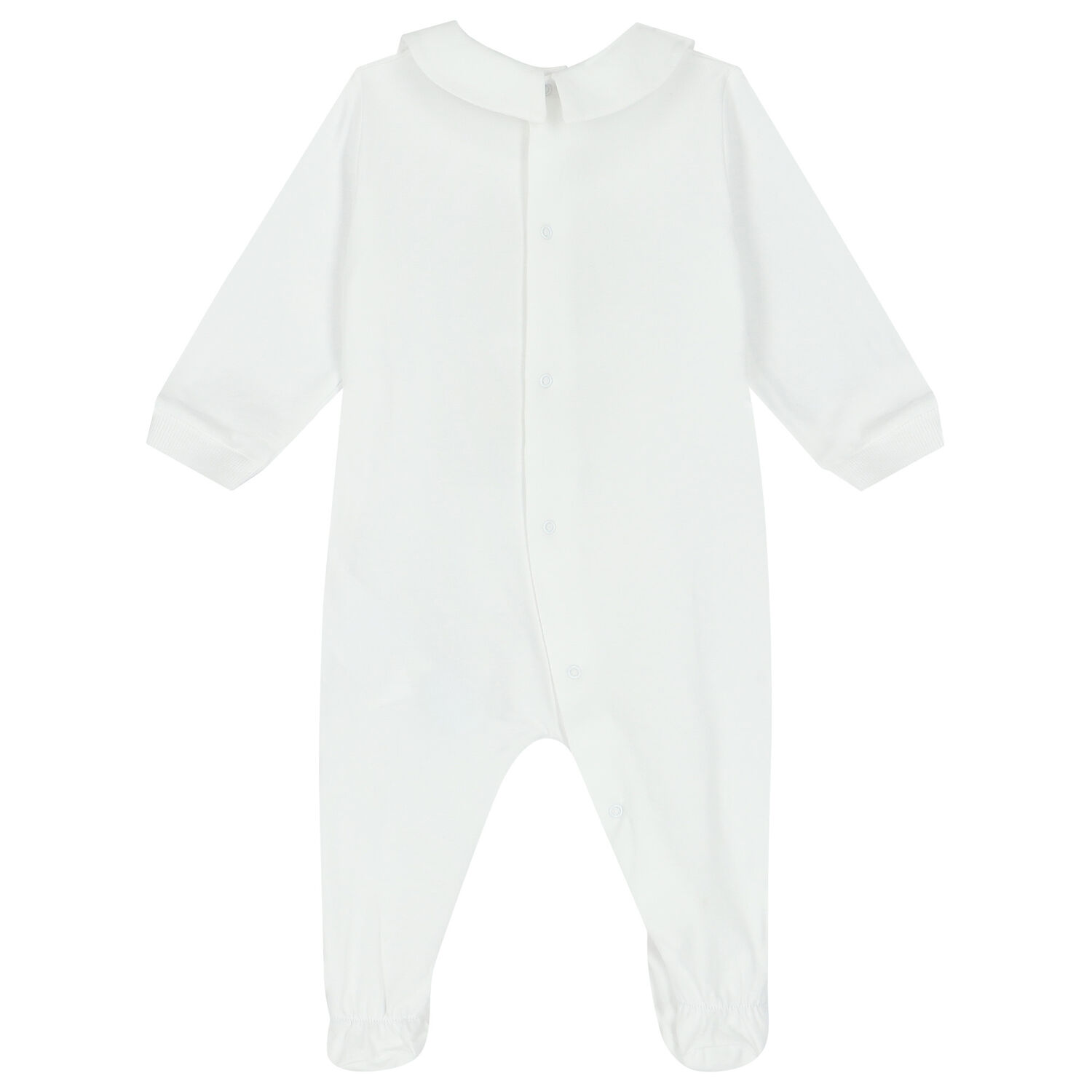 White Teddy Logo Babygrow, 2, hi-res
