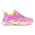 Girls Iridescent Pink Trainers, 1, hi-res