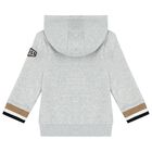 Younger Boys Grey Logo Tracksuit, 1, hi-res