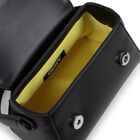 Girls Black Faux Leather Handbag, 1, hi-res