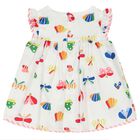 Baby Girls White Dress Set, 2, hi-res