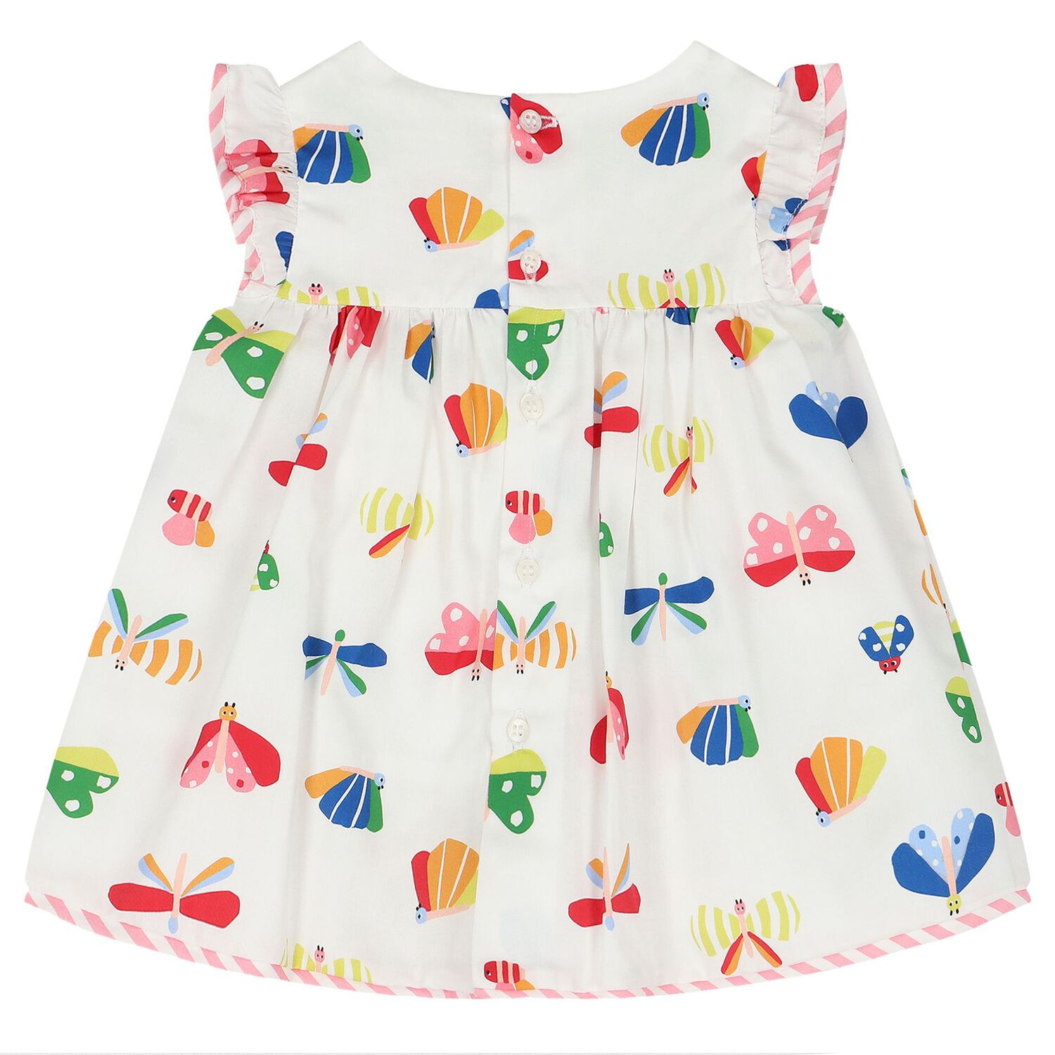 Baby Girls White Dress Set, 2, hi-res
