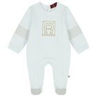 Baby Boys Blue Logo Babygrow Gift Set , 2, hi-res