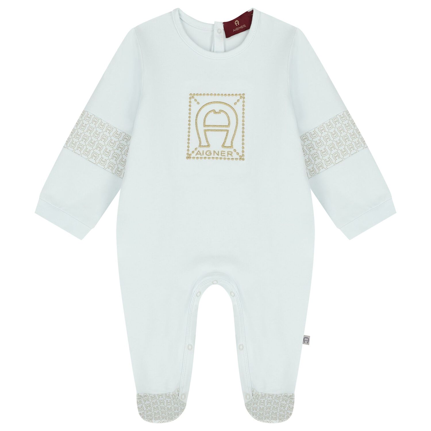 Baby Boys Blue Logo Babygrow Gift Set , 2, hi-res