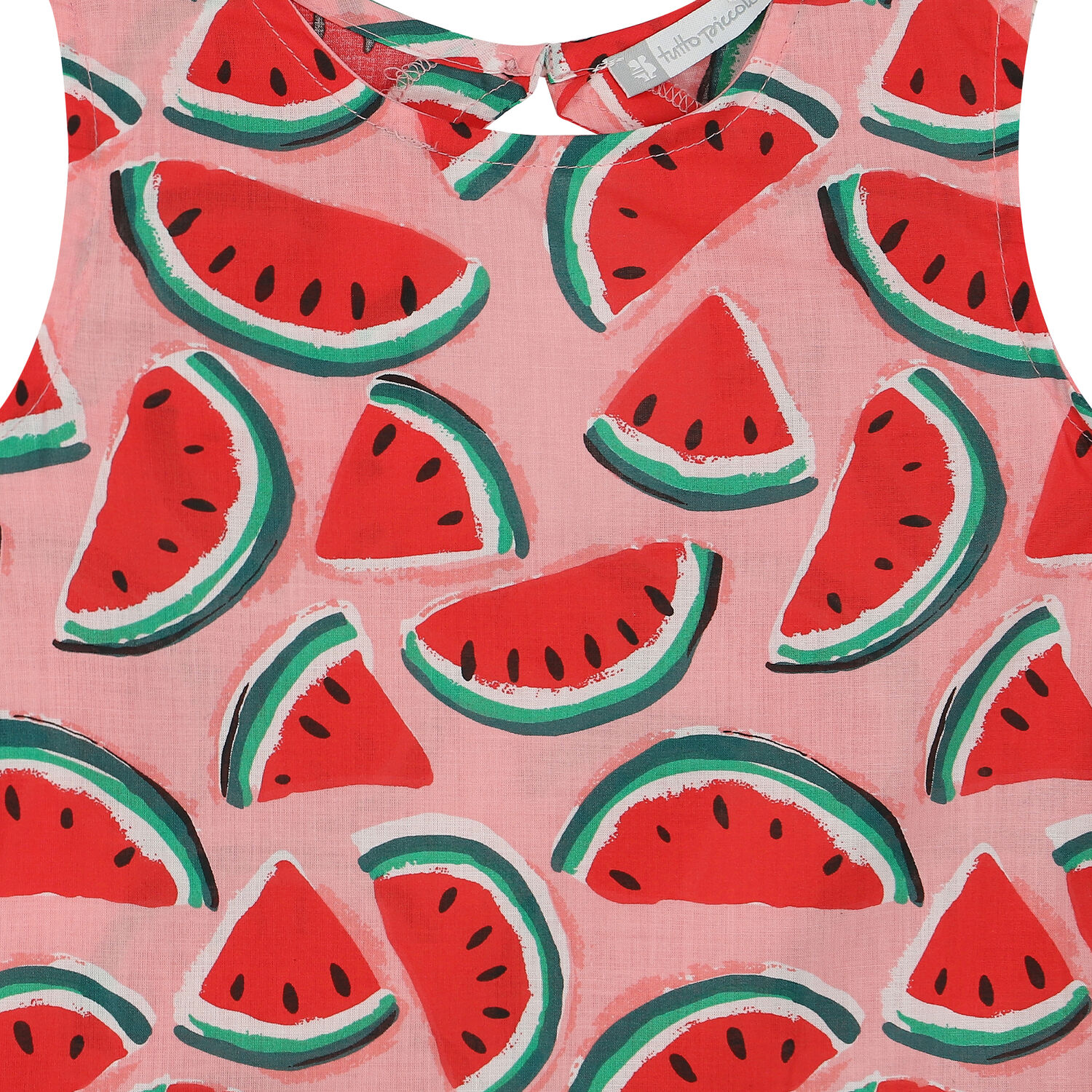 Girls Pink Watermelon Dress, 1, hi-res