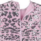 Girls Pink & Silver Sequin Maxi Dress, 2, hi-res