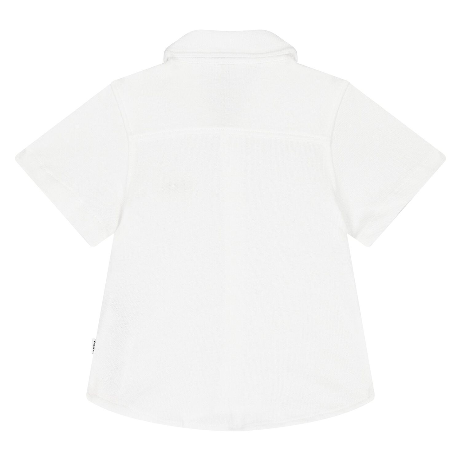 Younger Boys White Logo Shirt, 1, hi-res
