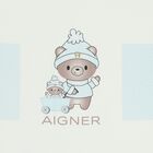 Baby Boys Blue & White Logo Blanket, 2, hi-res