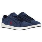 Boys Navy Blue Logo Trainers, 1, hi-res