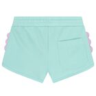 Girls Green Fish Shorts, 1, hi-res