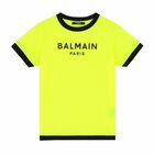 Boys Neon Yellow Logo T-Shirt, 1, hi-res