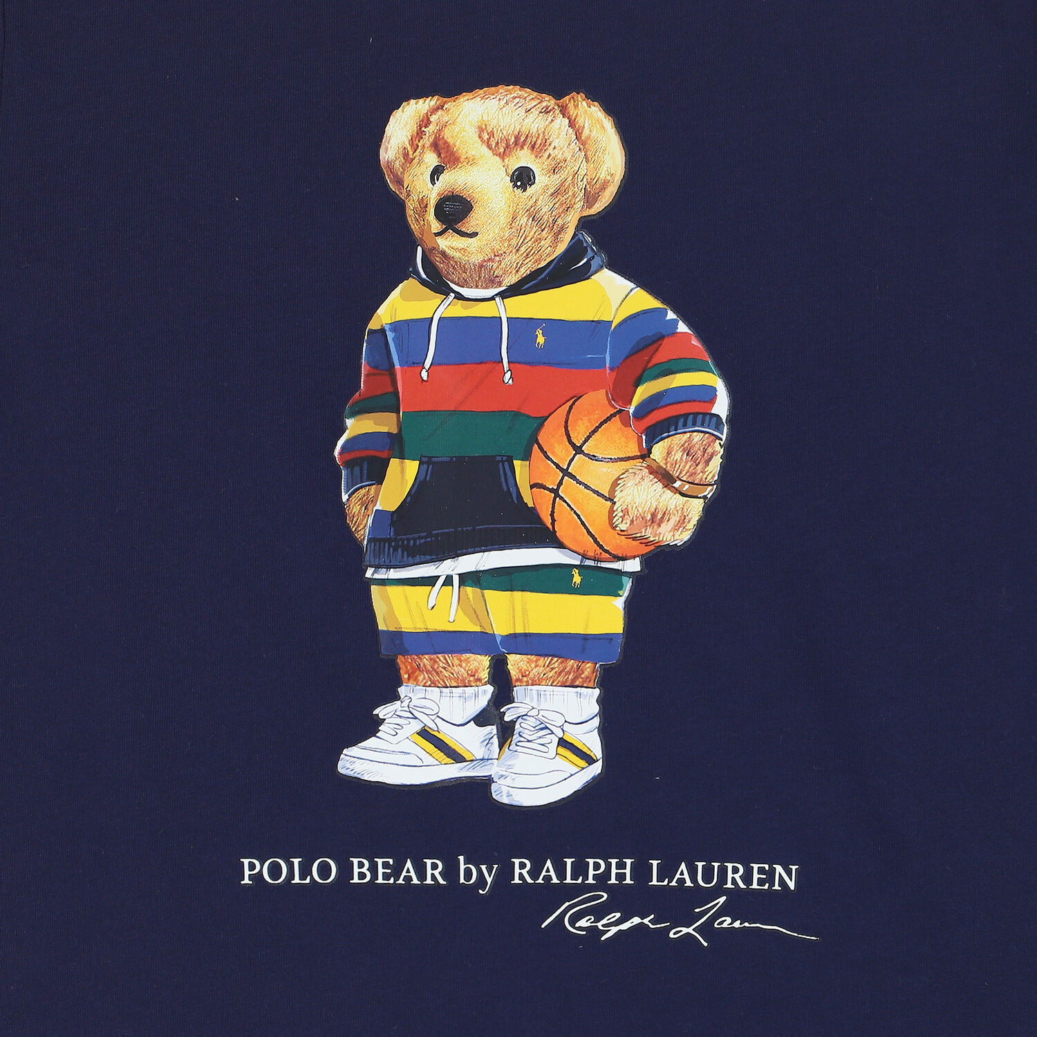 Boys Navy Bear T-Shirt, 1, hi-res