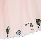 Girls Pink Floral Hem Dress, 1, hi-res