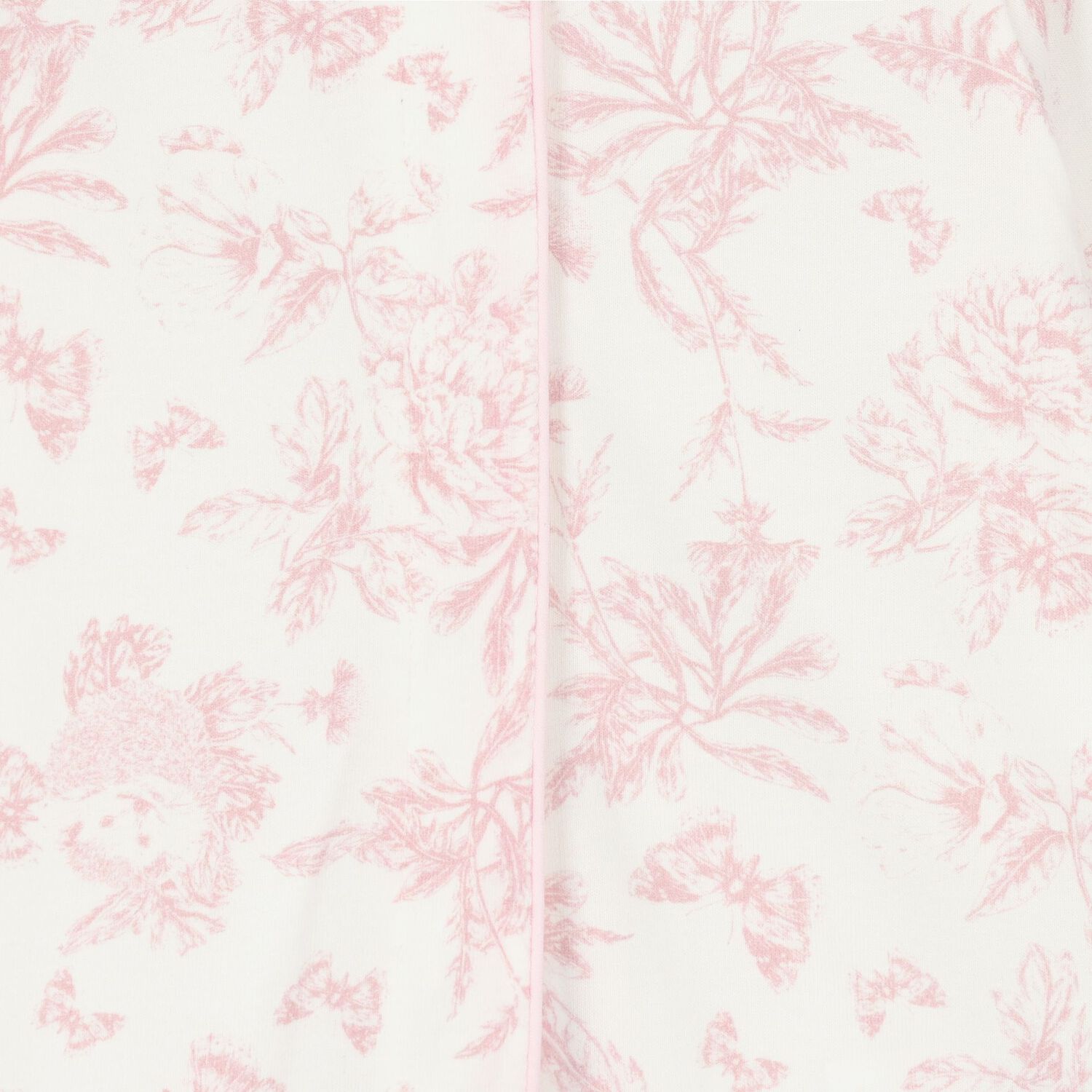 Baby Girls Ivory & Pink Toile Du Jouy Babygrow, 1, hi-res
