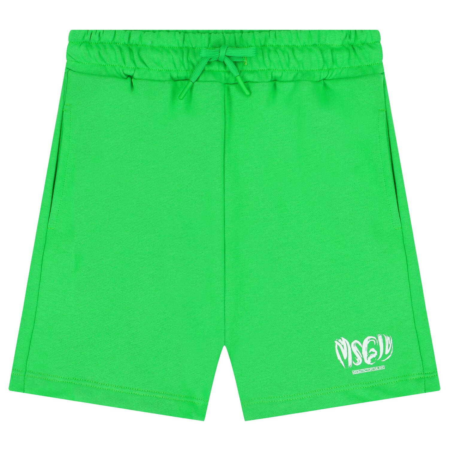 Boys Green Logo Shorts, 2, hi-res