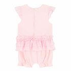 Baby Girls Pink Butterfly Romper, 1, hi-res