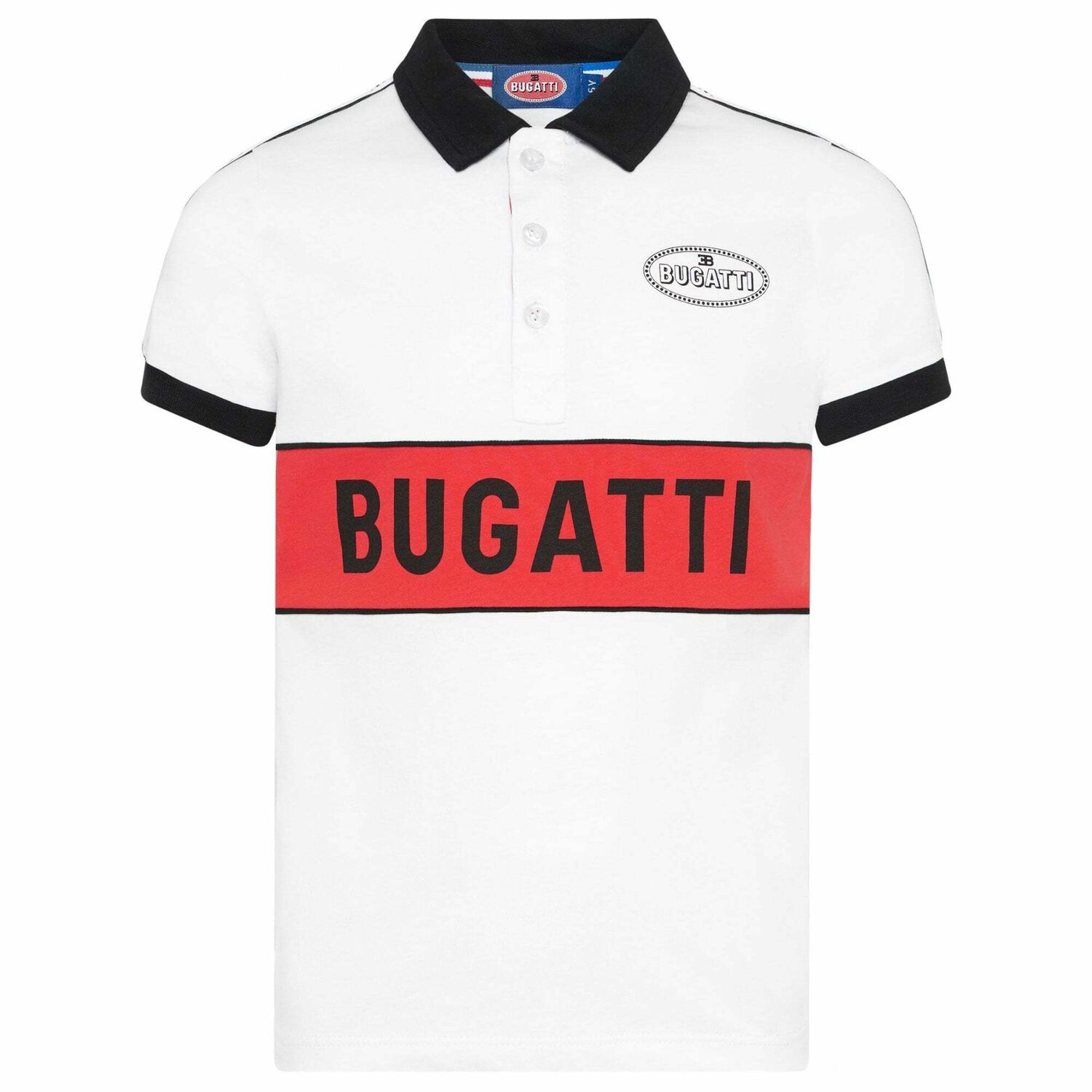 Boys White Logo Polo Shirt, 1, hi-res